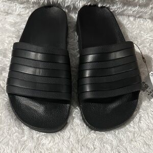Adidas Black Slide Footwear